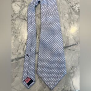 Vineyard Vines Blue and Purple Whale Pattern Tie